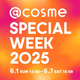@cosme SPECIAL WEEKJÒI|Cg10%obNLbg?