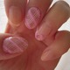 ӃӃӃ Pink Check Sheal NAIL ӃӃӃ